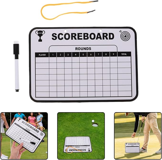 TOYANDONA 1Set Multi Use Golf Score Writing Board Double Sided Dry Erase - Image 9