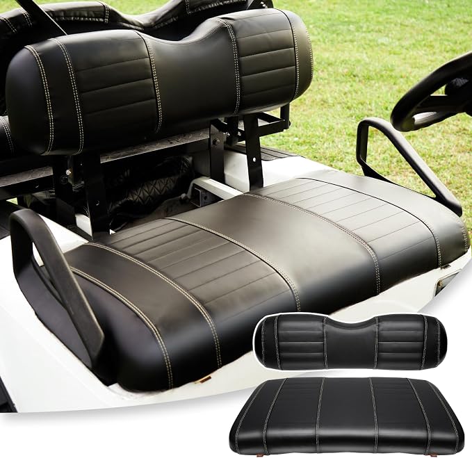 Golf Cart Seat Covers fits Club Car Precedent/DS/EZGO RXV/TXT/Yamaha Front Rear by SHUNCHENXIANG