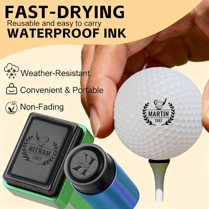 Personalized Golf Ball Stamp Golf Marker Custom Name Golf Ball Stamper - Image 4
