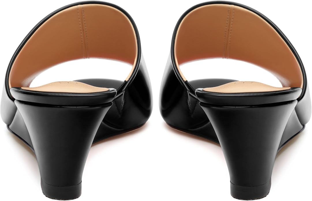 Wedge Sandals for Women Open Toe Wedge Heels Womens Matte High Heel Sandal - Image 4