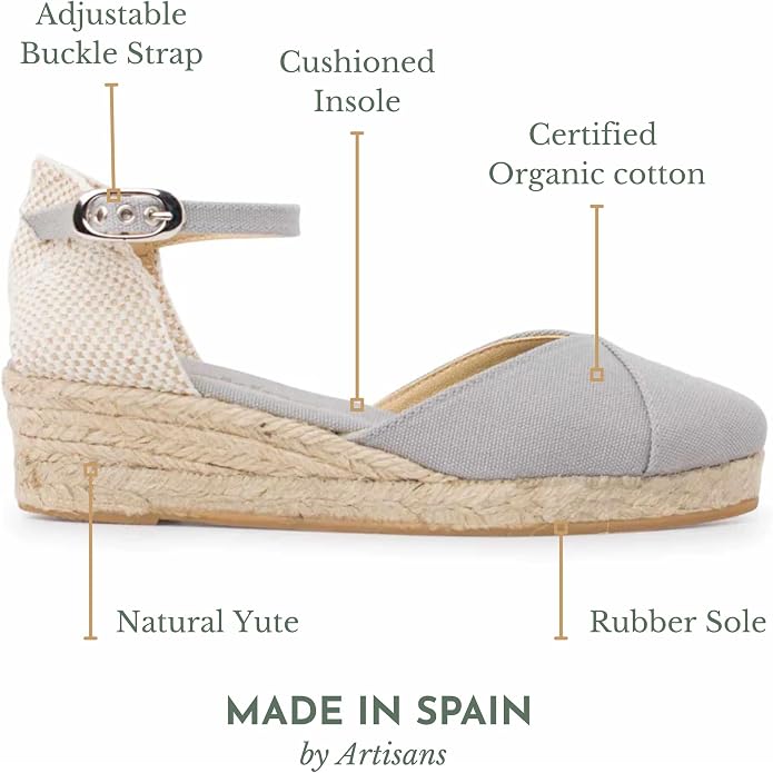 Girona Authentic Spanish Espadrille Wedge Sandals - Image 6