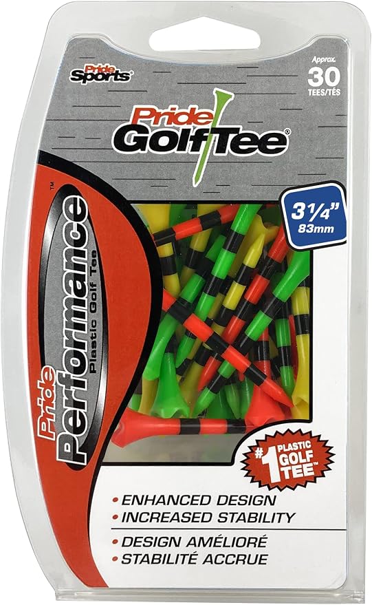 Pride Performance 3-1/4" Striped Golf Tee by PrideGolfTee
