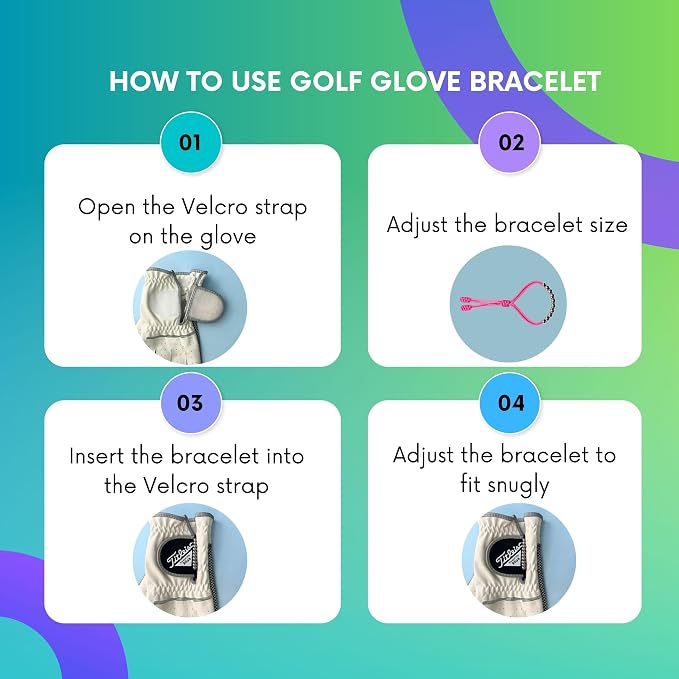 LAMIBEE Pack of 2 Golf Glove Bead Stroke Counter, 10 Stainless Steel Beads - Image 6