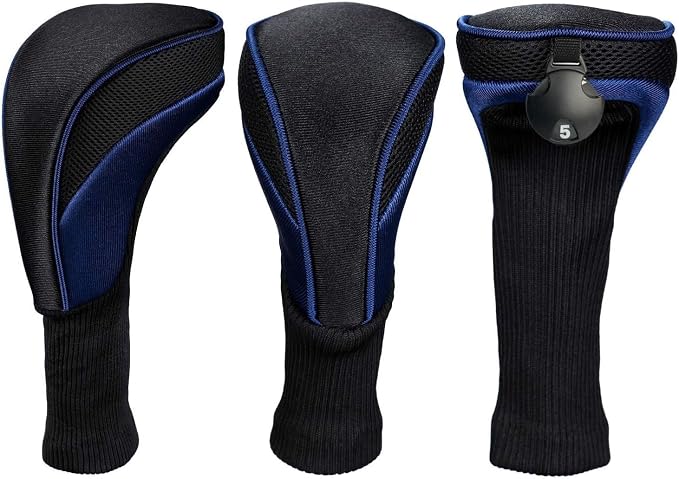 3pcs Nylon Golf Head Covers - Image 2