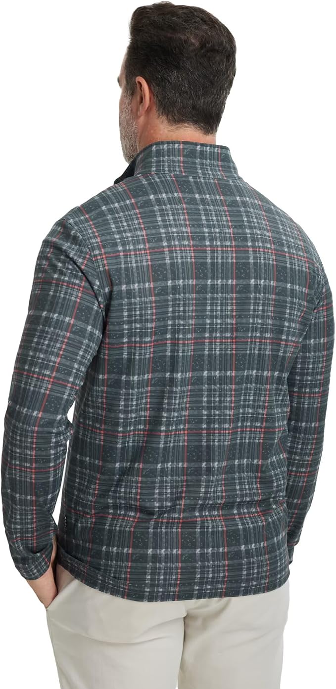 M MAELREG Quarter Zip Golf Pullover Men Dry Fit Long Sleeve Performance Wicking - Image 5