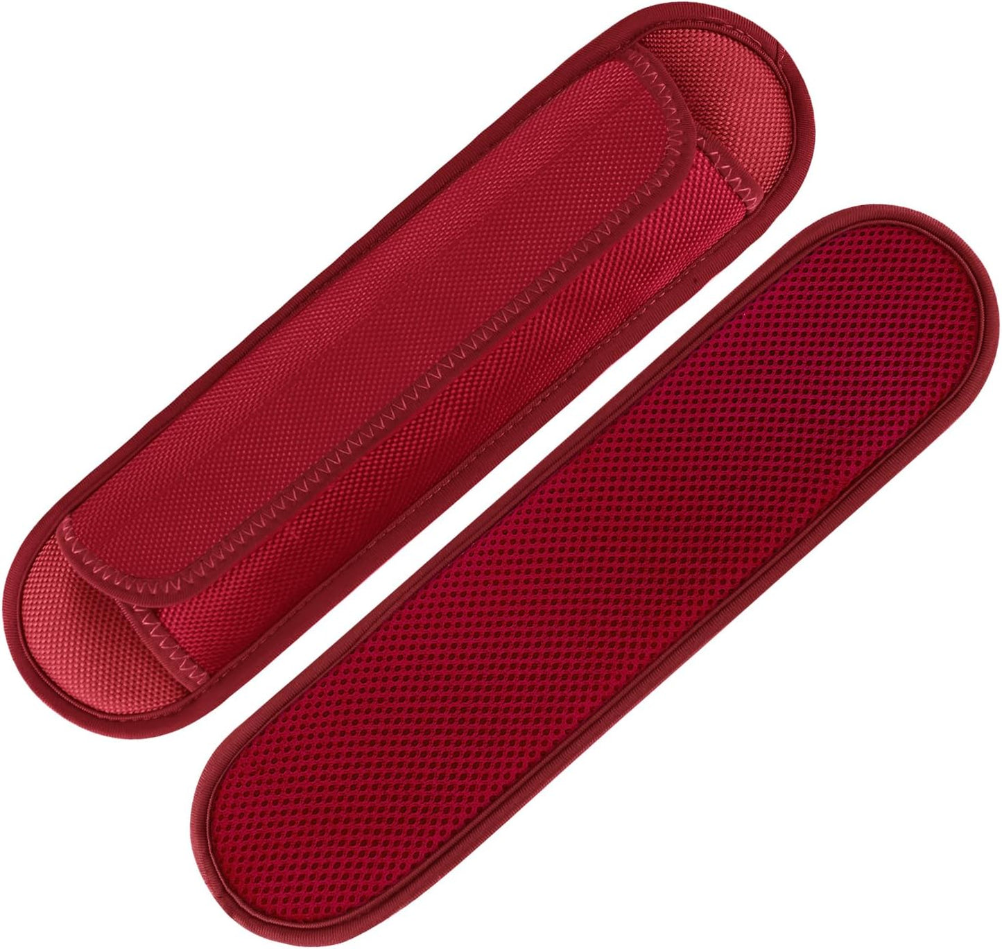 2 Pack Extra Thick Shoulder Strap Pad, Universal Replacement Shoulder Pad, for Shoulder Bags, Detachable Shoulder Strap Pad Pads Help Relieve Shoulder Pain(Sandwich Mesh-Red)