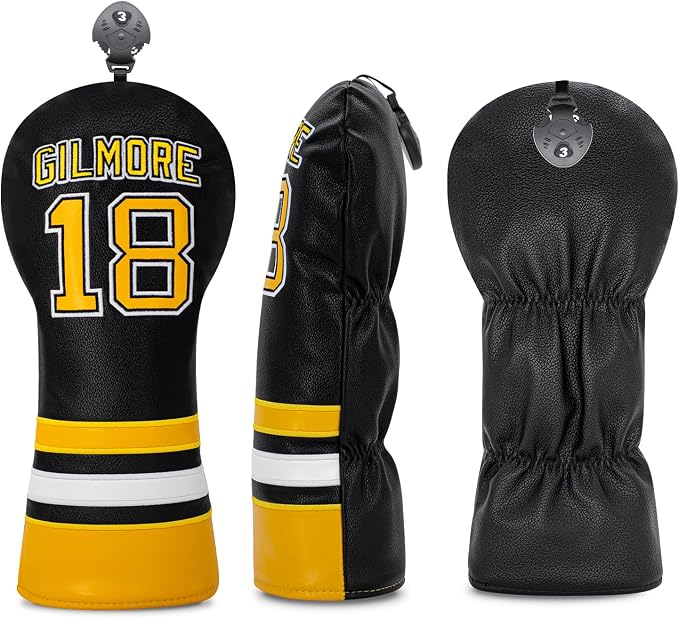 Golf Headcovers Golf Club Headcovers Sports Style Number 18 Premium Leather - Image 3