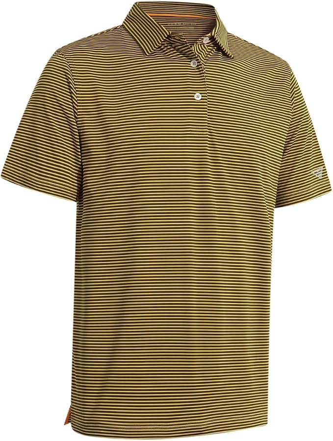 Golf Shirts for Men Dry Fit Short Sleeve Print Performance Moisture Wicking by MAELREG