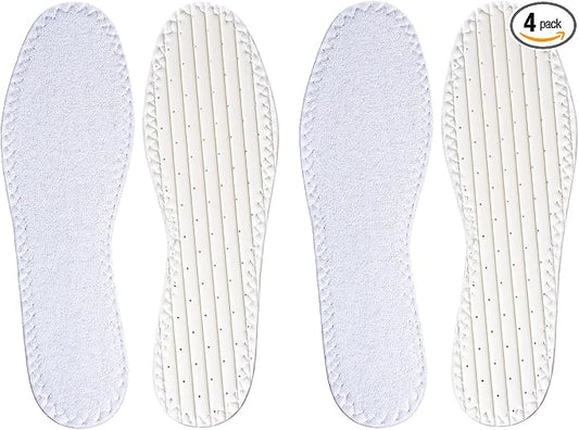 Happystep Cotton Terry Cloth Insoles, Barefoot Shoe Inserts, Sweat Absorption by Happystep