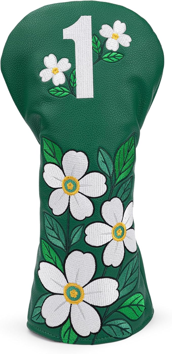 Golf Club Covers Driver Headcovers Fairway 3 Wood Headcover Hybrid Cover Faux by BarudanGolf