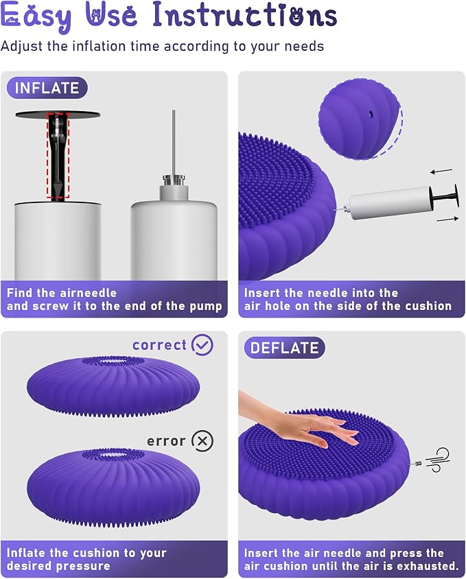Wobble Cushion with Inflation Pump - Image 6