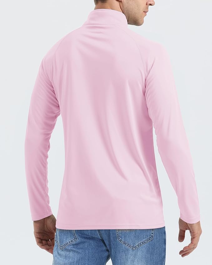 Boladeci Men's UPF 50+ Sun Shirts 1/4 Zip Long Sleeve SPF UV Protection - Image 3