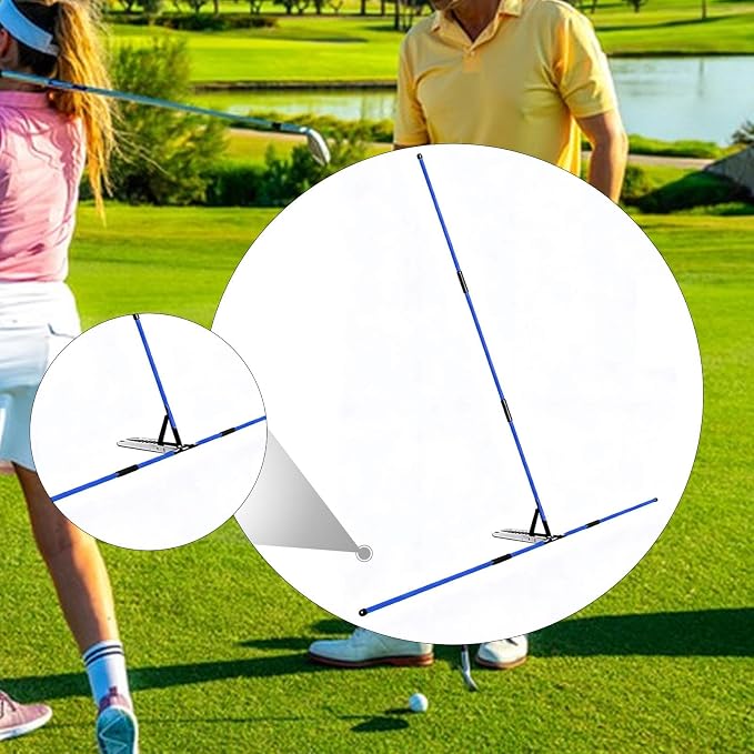 Colaxi Golf Alignment Sticks Holder, Practice Rod Correct Posture Golfer Golf - Image 3