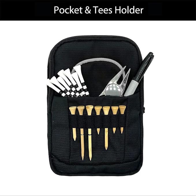 Golf Ball Pouch, Tee Organizer Bag Accessory Clip, Holder - Image 6