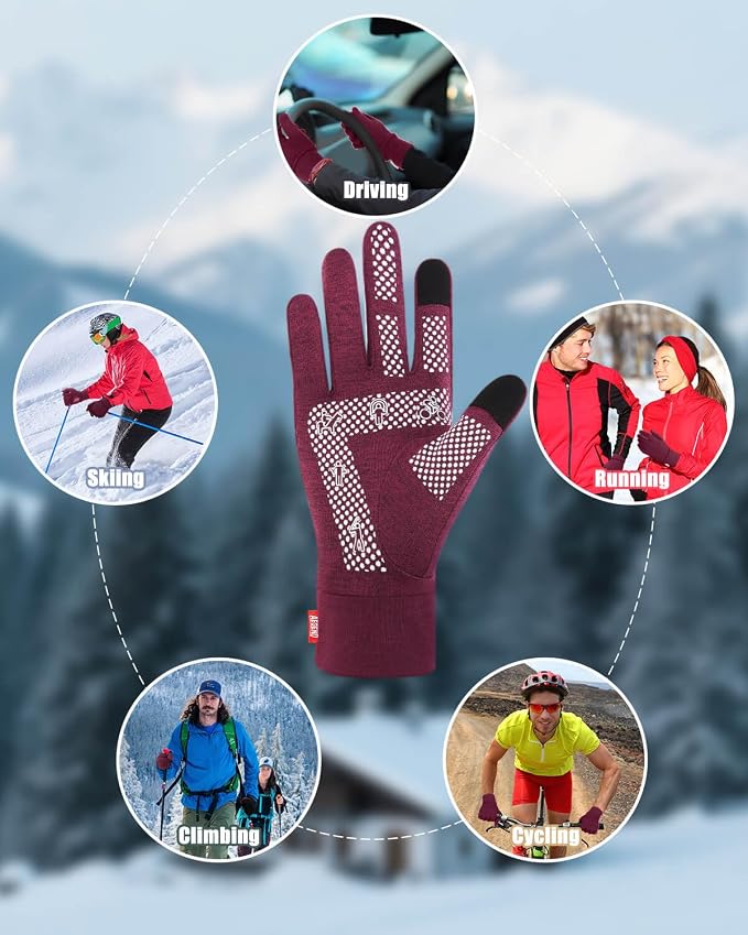 Aegend Lightweight Winter Gloves - Image 9