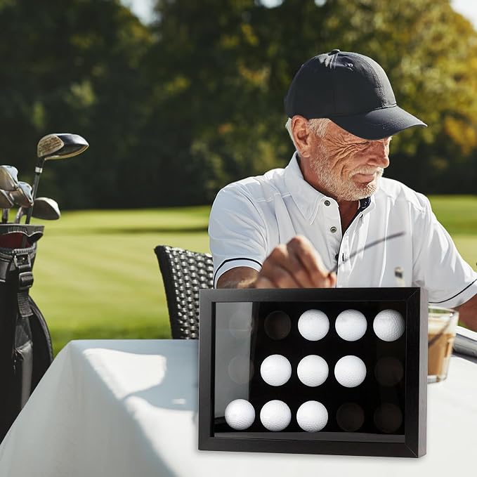 Golf Balls Display Case with EVA Foam Protection, Wall Mount & Desktop Golf - Image 6