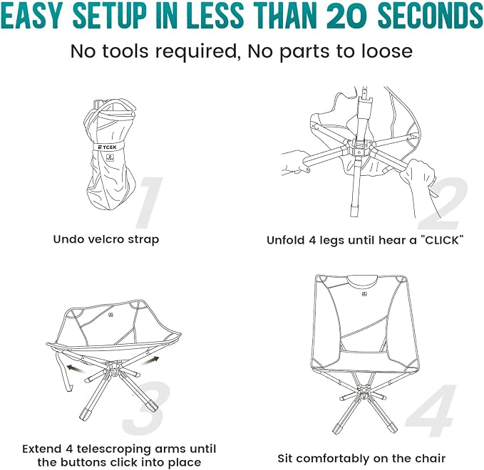 Portable High Back Camping Chair - Image 5
