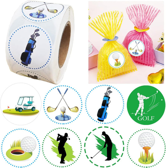 500 Golf Themed Party Decorations Labels Roll Stickers Party Supplies Birthday Baby Shower Party Favors Decor DIY Sticker Labels