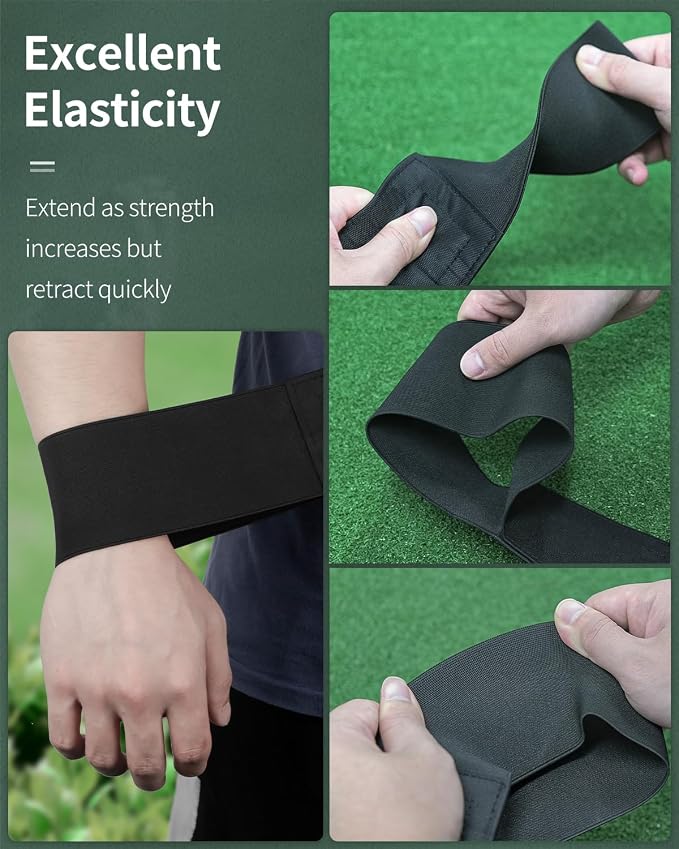 GreenHaven Golf Swing Arm Band Golf Swing Training Aid Elastic Swing Correcting - Image 3