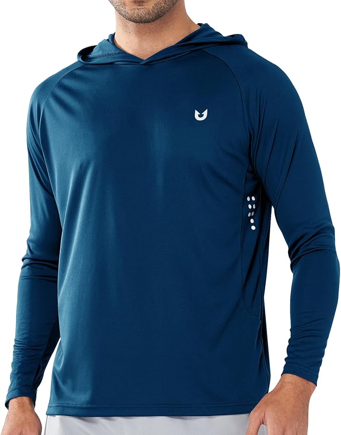 NORTHYARD Men's UPF 50+ Hoodie Shirts Long Sleeve Sun Protection Fishing Swim by NORTHYARD