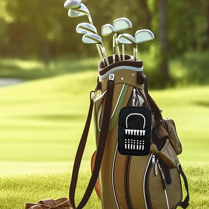 Golf Ball Pouch, Tee Organizer Bag Accessory Clip, Holder - Image 3
