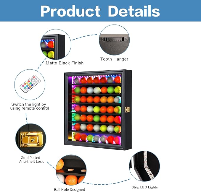 KCRasan Golf Ball Display Case - Image 4