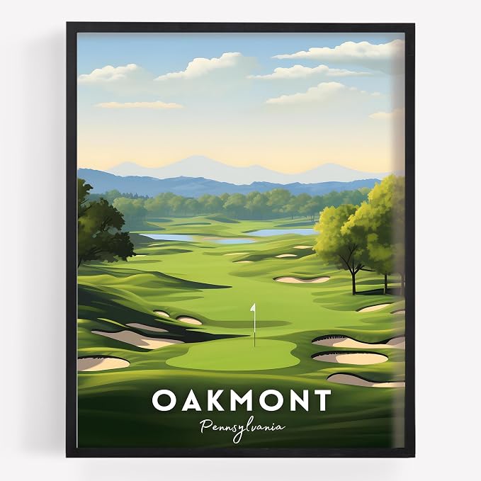 Golf Course Premium Giclee Fine Art Prints by VintBo