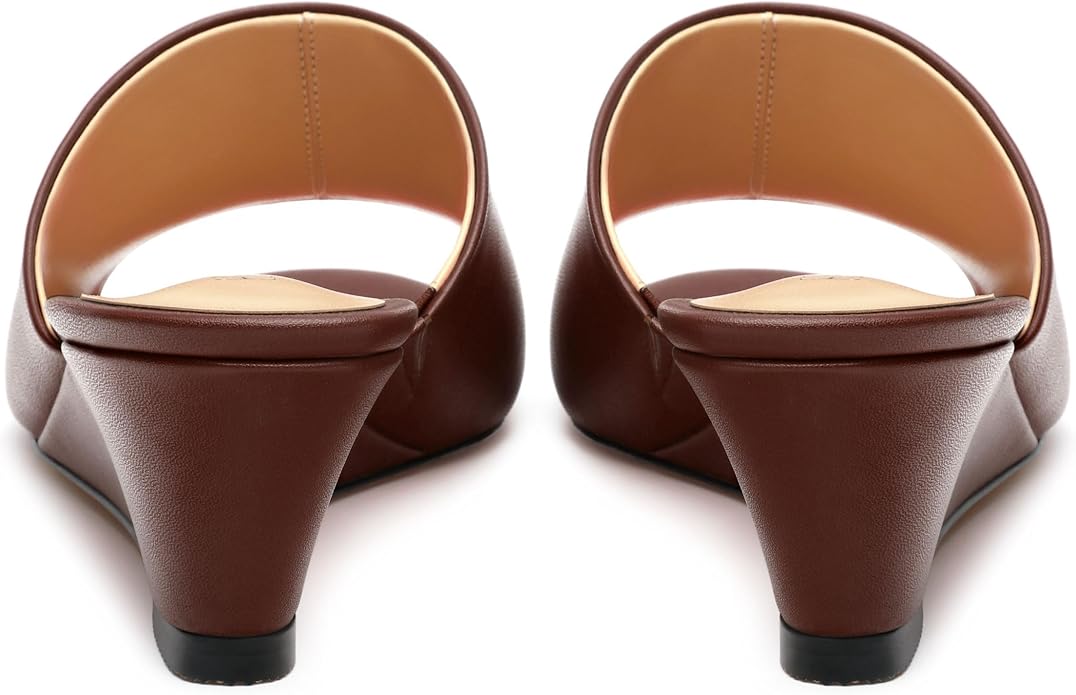 Wedge Sandals for Women Open Toe Wedge Heels Womens Matte High Heel Sandal - Image 4