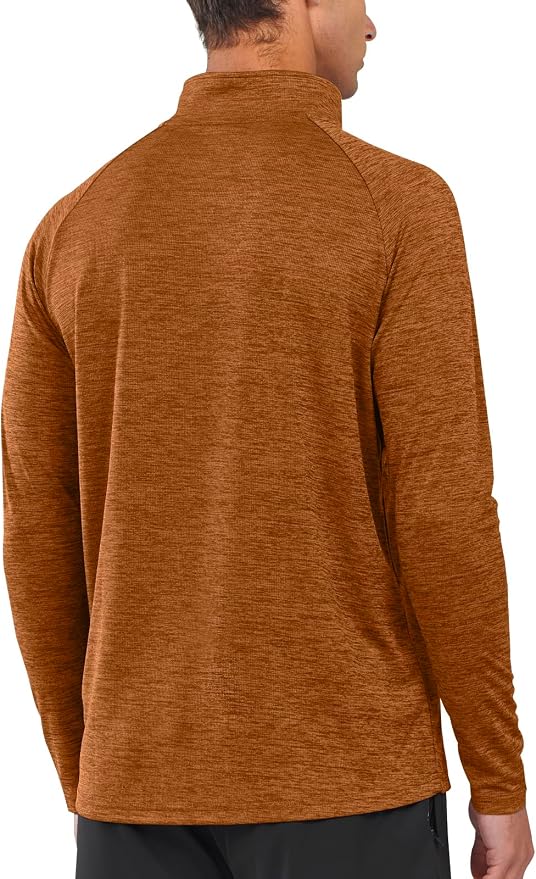 NORTHYARD Quarter Zip Pullover Men Running Shirt Long Sleeve Moisture Wicking - Image 3