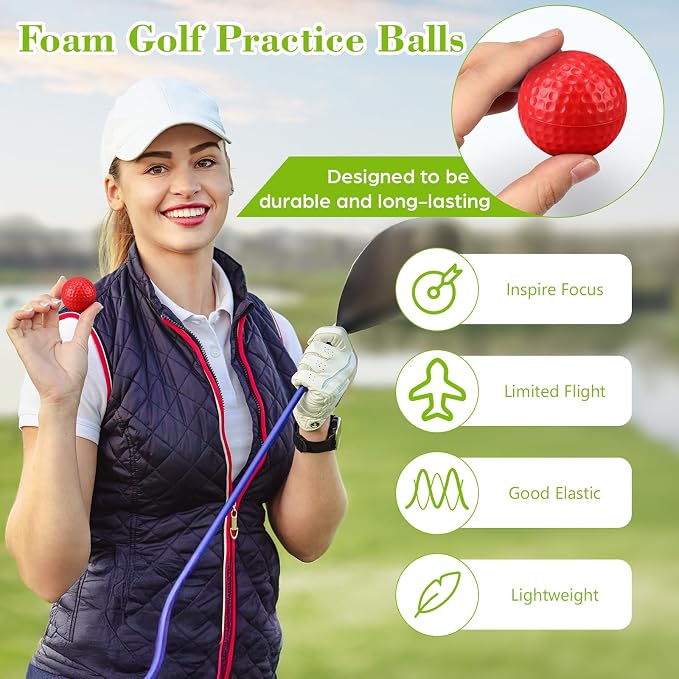 12 Pcs Foam Golf Practice Balls Soft Foam Balls - Image 3