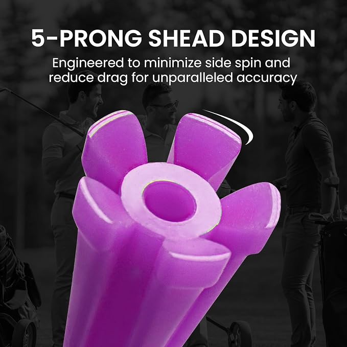 FINGER TEN Golf Tees Plastic Unbreakable Easy to Find Bulk Value 500 Count - Image 3