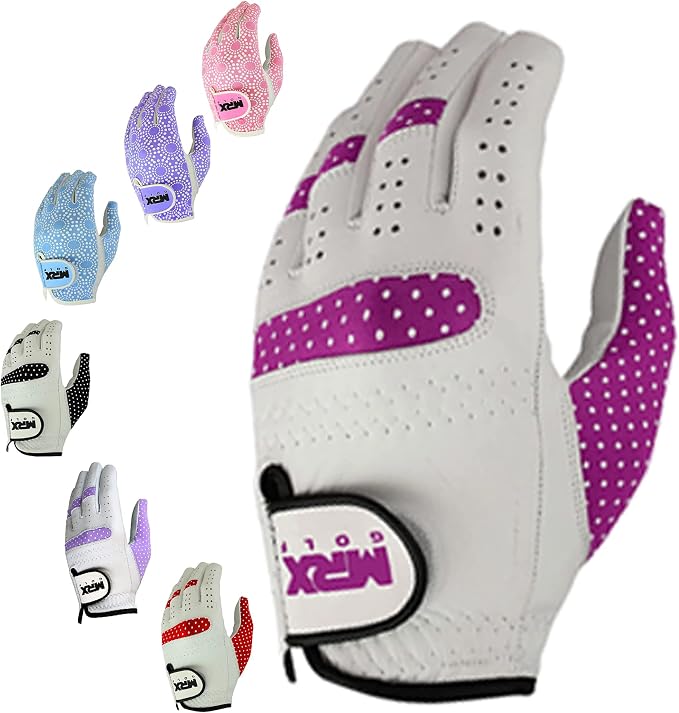 MRX Women Golf Glove Left Handed Golf Gloves Sweat Resistant Soft Cabretta by MRXBOXINGFITNESS