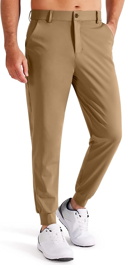 Libin Men's Golf Pants Joggers Lightweight 3 Pockets Slim Fit Soft Stretchy by Libin