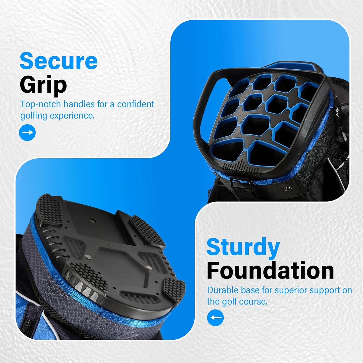 14-Way Golf Cart Bag, Full Length Premium Golf Bag for Men with Cooler Pocket, Handles and Rain Cover