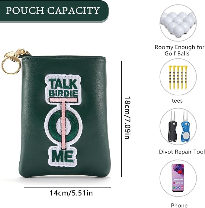 PINKTEE Golf Valuables Pouch Funny Golf Accessories Bag - Image 3