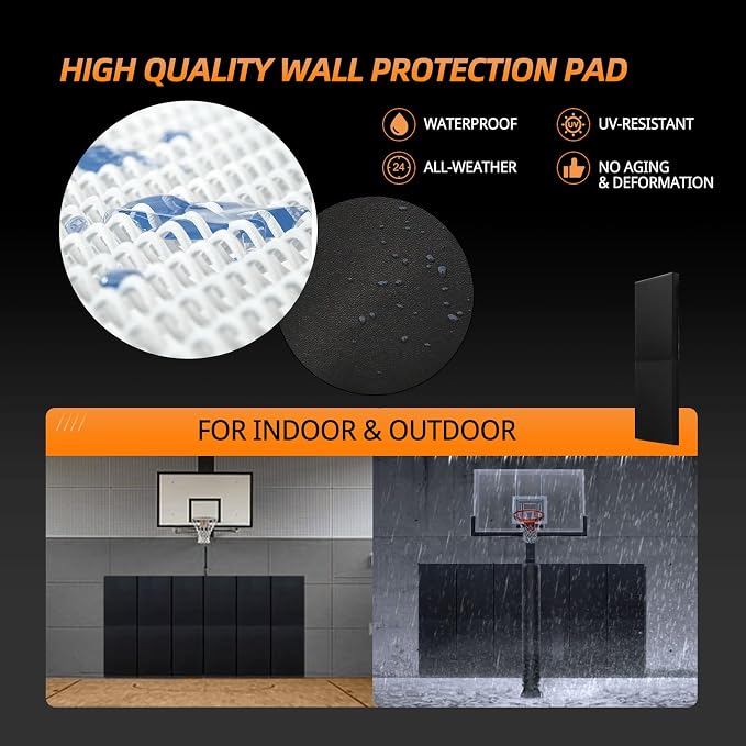 PROGOAL Gym Wall Paddings Basketball Court Wall Protection Pad - Image 4