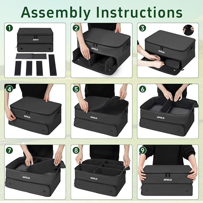 ANILD Golf Trunk Organizer, 2 Layer Golf Storage Case - Image 6