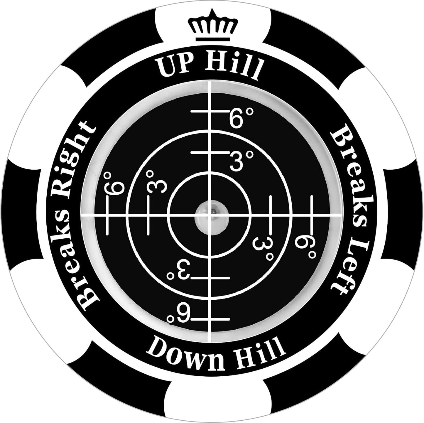 1 Pack 360° Triple Line Golf Ball Marker，Golf Ball Line Marker Tool，Golf Ball Marker Stencil，Alignment Ball Marker，Golf Accessories