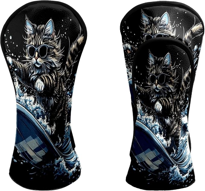 Premium Leather Golf Club Headcovers, - Image 7