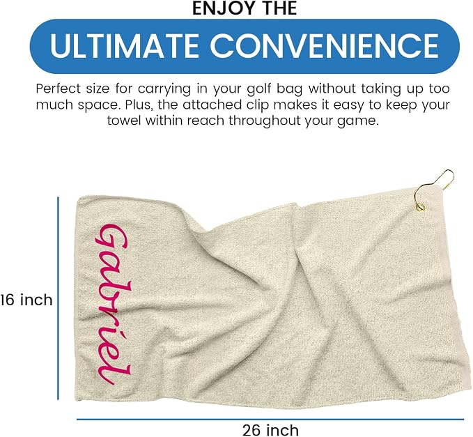 Personalized Passion Golf Towel - Image 5