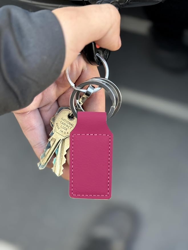 LaserGram Rectangle Keychain, Golfer Golfing, Personalized Engraving Included - Image 6