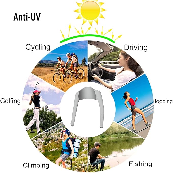 Advanced Cooling Shawl Arm Sleeve Sun Protection Comfortable & Breathable - Image 5