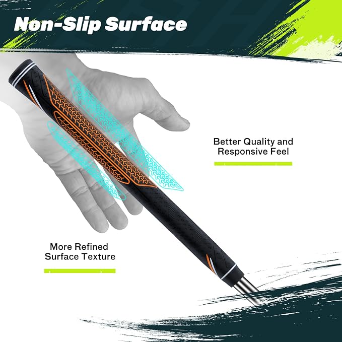 SAPLIZE High-performance Rubber Golf Grips 13 Pack, High Shock Absorption - Image 3