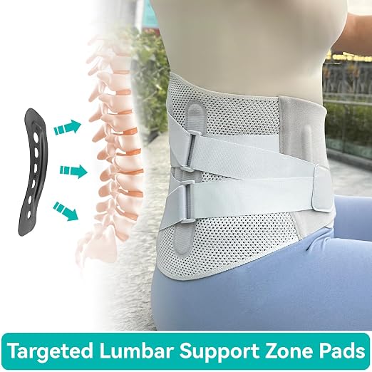 Advanced Back Brace for Lower Back Pain Relief, Fully Adjustable, Breathable - Image 6