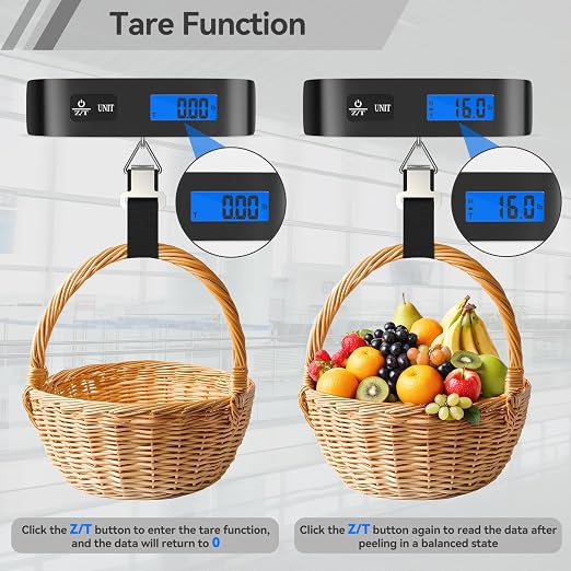 Luggage Scale, Travel Essentials, Digital Backlight LCD Display Handheld - Image 3