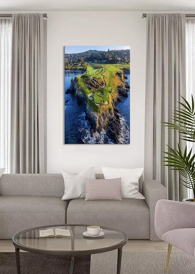Pebble Beach Golf Course Canvas Wall Art - Image 5