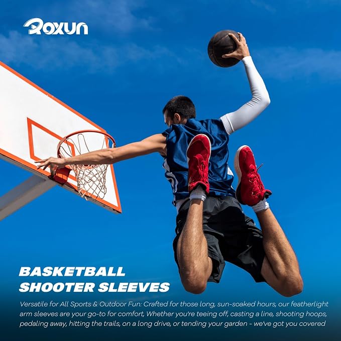 Arm Sleeves, Cooling UV Sun Protection Sports Compression - Image 3