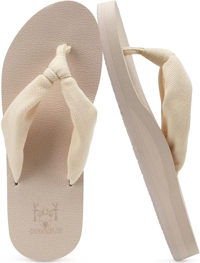 KuaiLu Flip Flops for Women by KuaiLu