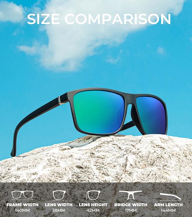 KALIYADI Polarized Sunglasses for Men and Women, Mens Sun Glasses - Image 3