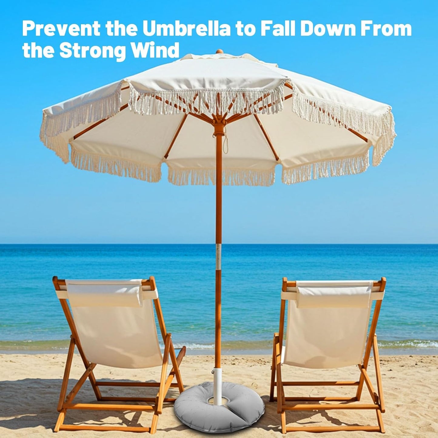 2 Pack 18" Water Bags for Feather Flag Base, Upgraded Thickened PVC Material, Openable Water Weight Bag for Feather Flag Stand Beach Umbrella and Photography Stand, 20 lbs Each